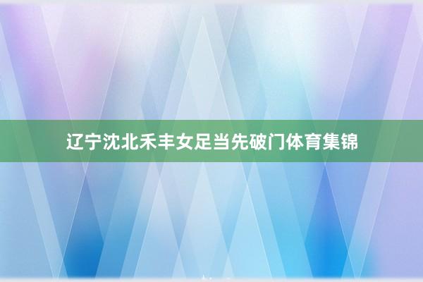 辽宁沈北禾丰女足当先破门体育集锦