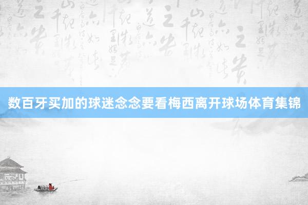 数百牙买加的球迷念念要看梅西离开球场体育集锦