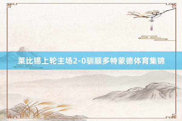 莱比锡上轮主场2-0驯顺多特蒙德体育集锦