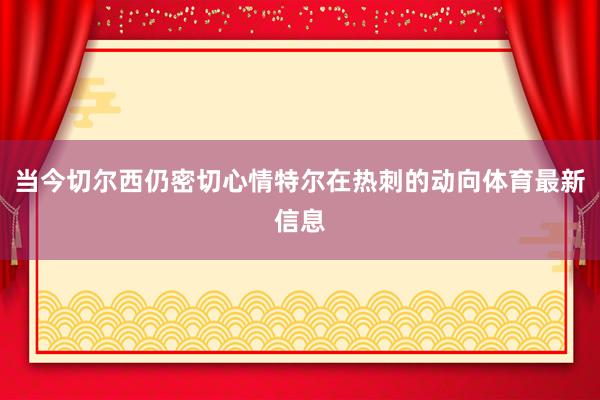 当今切尔西仍密切心情特尔在热刺的动向体育最新信息