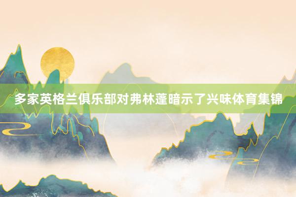 多家英格兰俱乐部对弗林蓬暗示了兴味体育集锦
