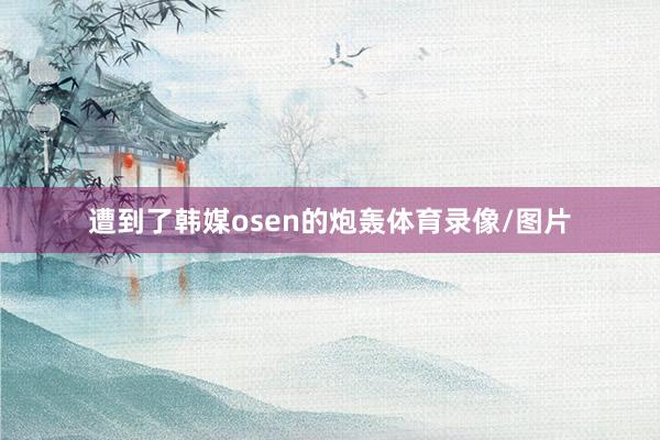 遭到了韩媒osen的炮轰体育录像/图片