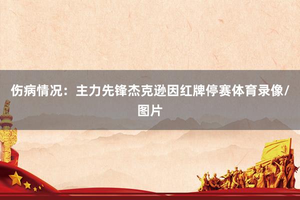 伤病情况：主力先锋杰克逊因红牌停赛体育录像/图片