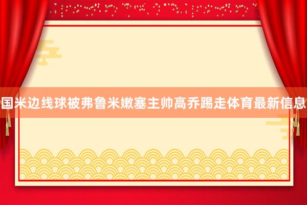 国米边线球被弗鲁米嫩塞主帅高乔踢走体育最新信息