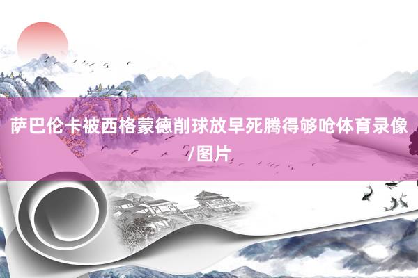 萨巴伦卡被西格蒙德削球放早死腾得够呛体育录像/图片
