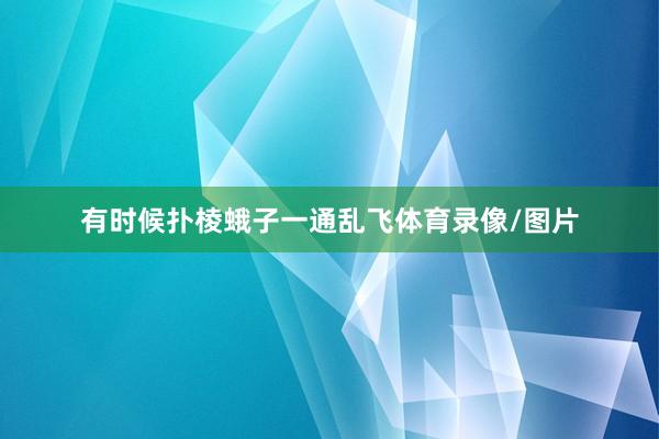 有时候扑棱蛾子一通乱飞体育录像/图片