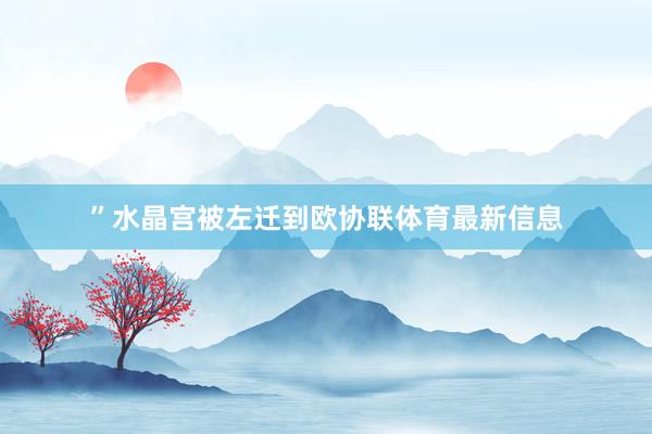 ”水晶宫被左迁到欧协联体育最新信息