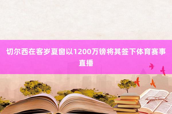 切尔西在客岁夏窗以1200万镑将其签下体育赛事直播