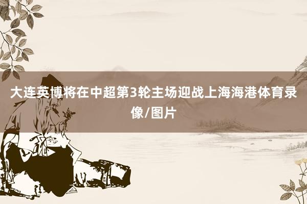 大连英博将在中超第3轮主场迎战上海海港体育录像/图片
